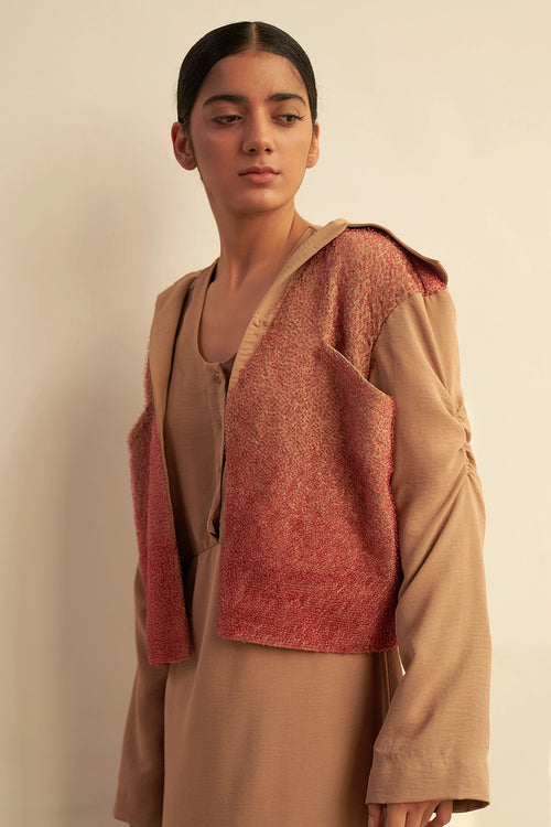 Emerging Pink Looped Jacket