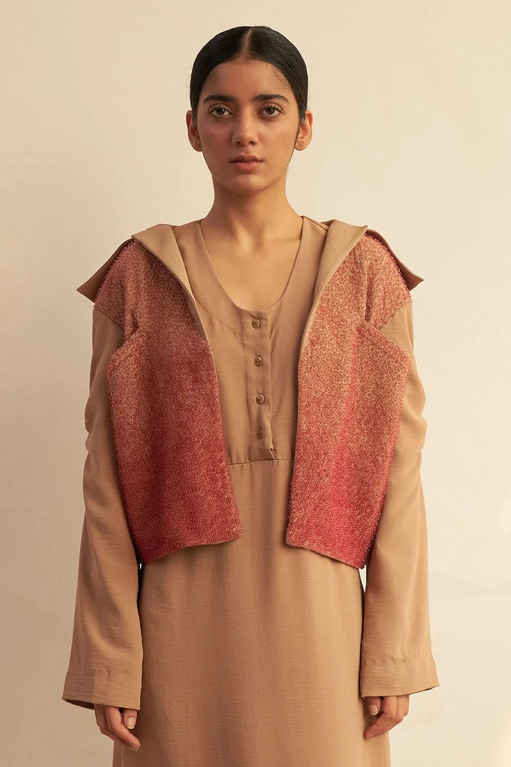 Emerging Pink Looped Jacket