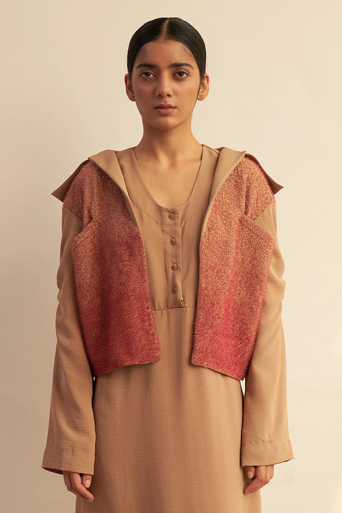 Emerging Pink Looped Jacket