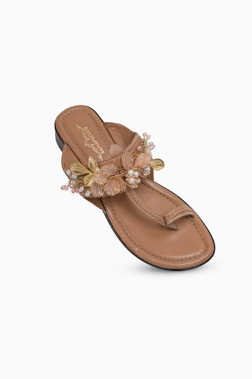 Noorza Beige Kolhapuri