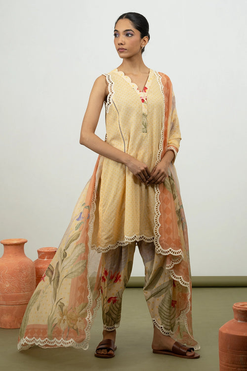 Myrrh Yellow Kurta Set