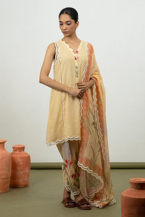 Myrrh Yellow Kurta Set