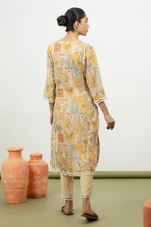 Fig Lemon Kurta Set