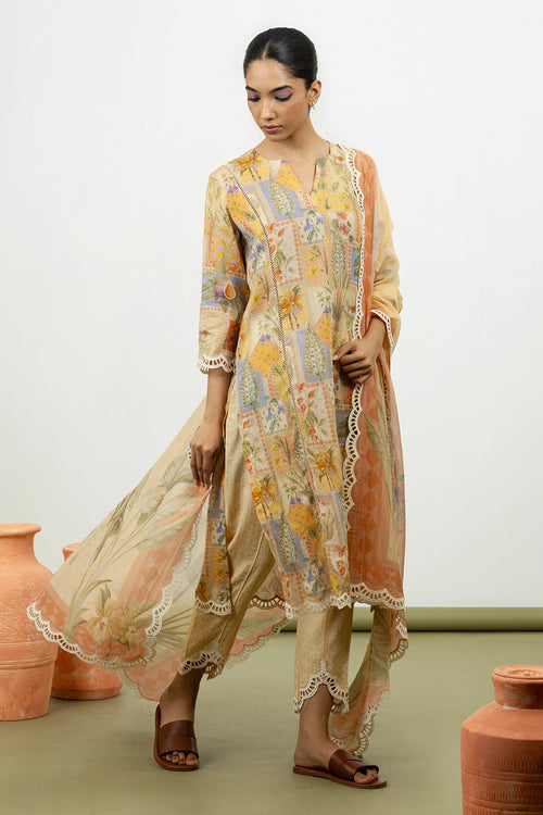 Fig Lemon Kurta Set