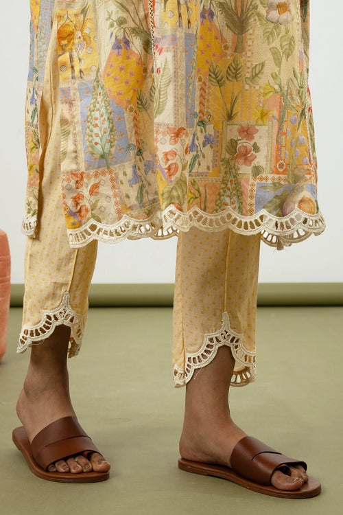 Fig Lemon Kurta Set