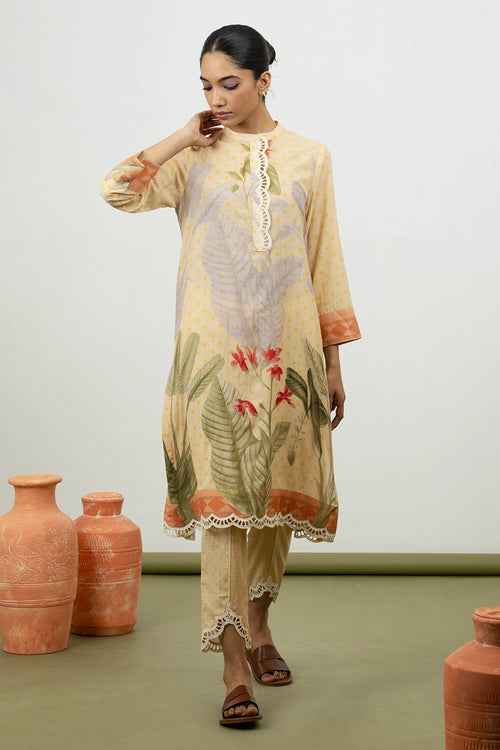Cypress Yellow Kurta Set
