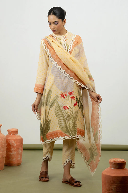 Cypress Yellow Kurta Set