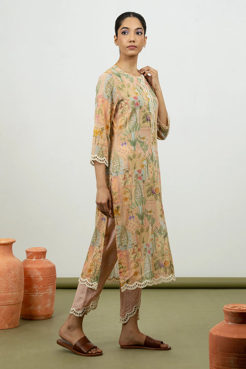 Athel Pink Kurta Set