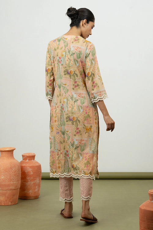 Athel Pink Kurta Set