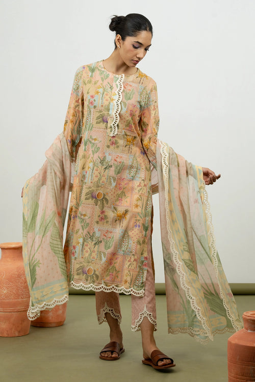 Athel Pink Kurta Set