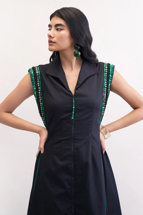 Black Solitaire Dress