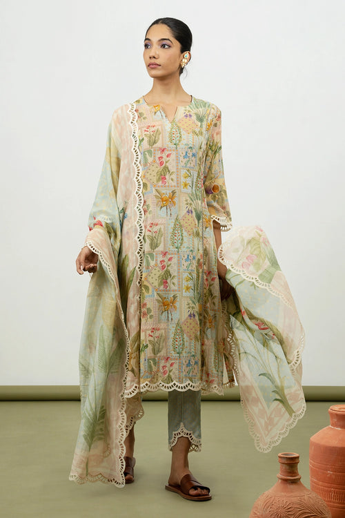 Fig Sky Kurta Set