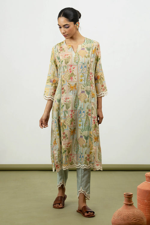 Fig Sky Kurta Set