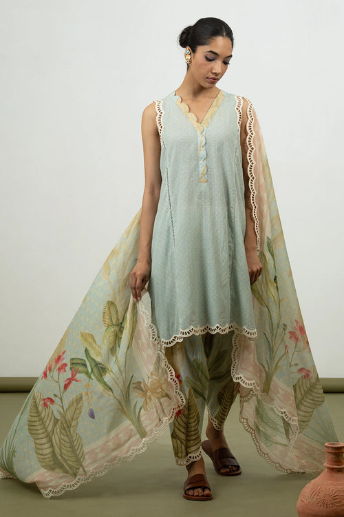 Myrrh Sky Kurta Set