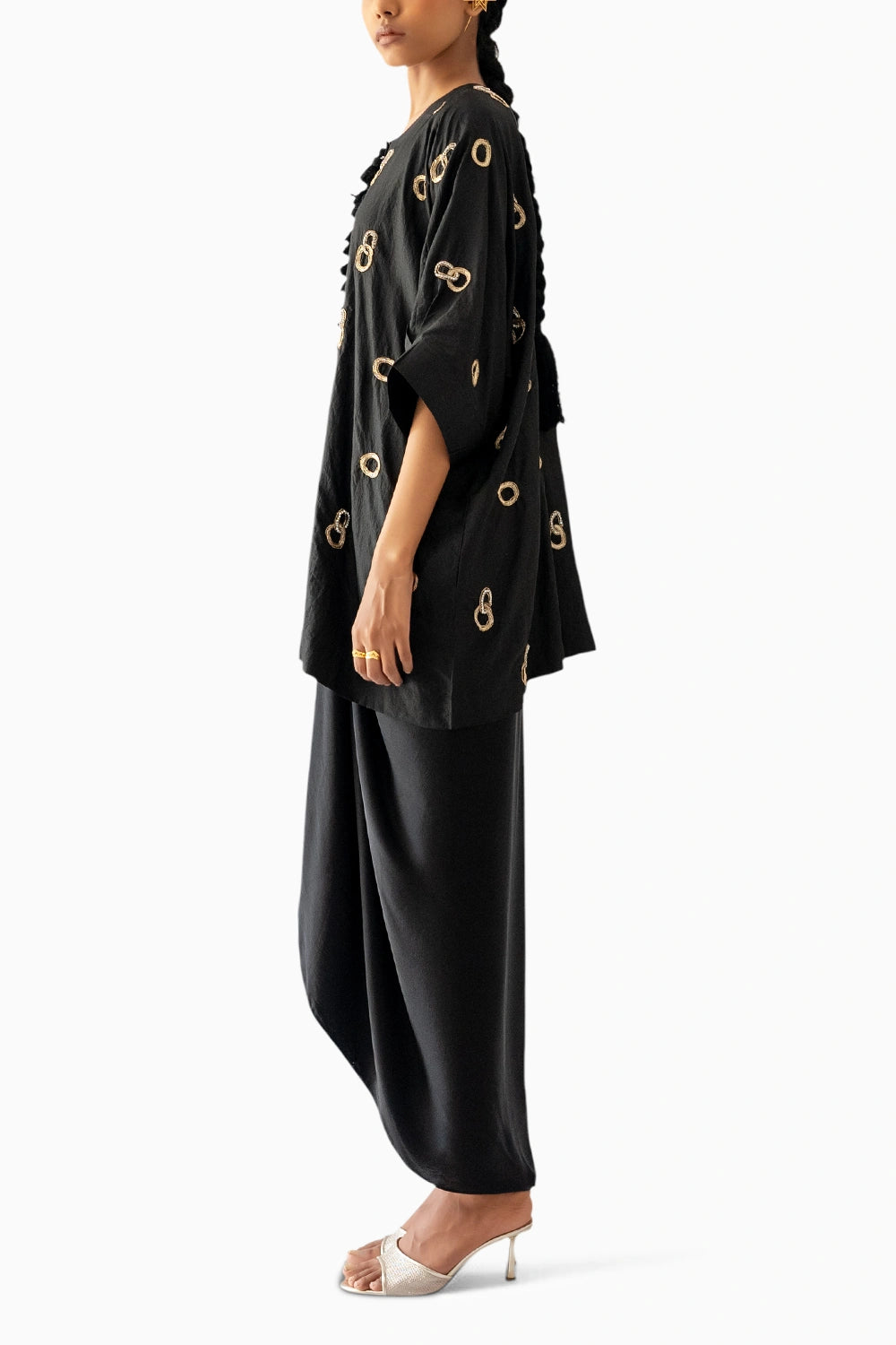 Black Kaftan with Skirt