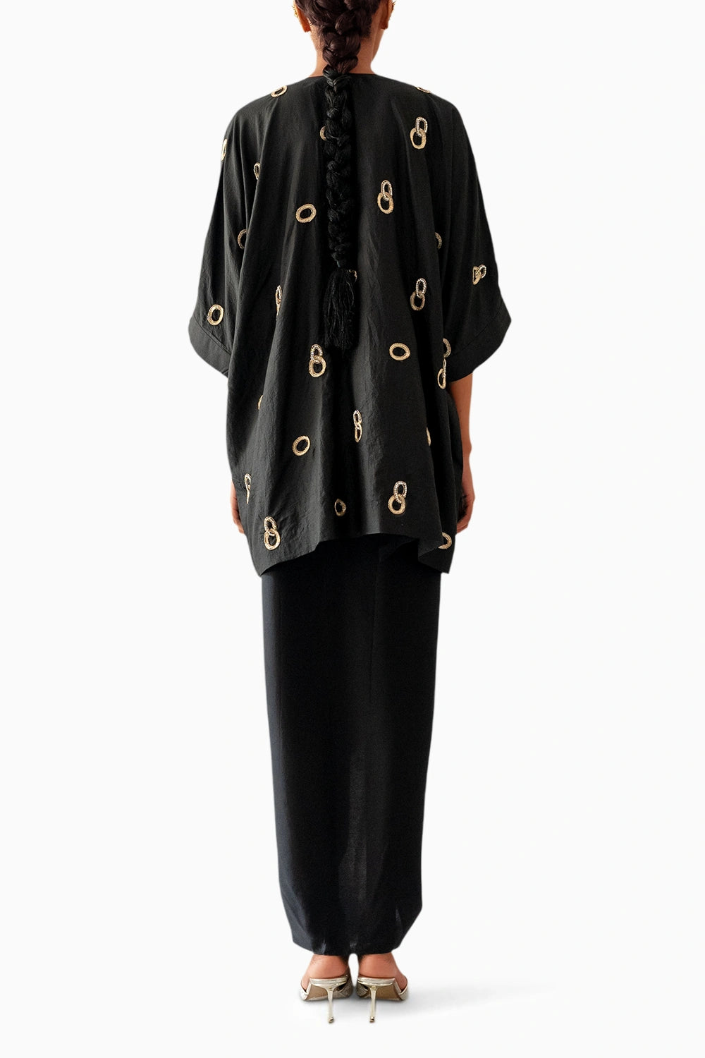 Black Kaftan with Skirt