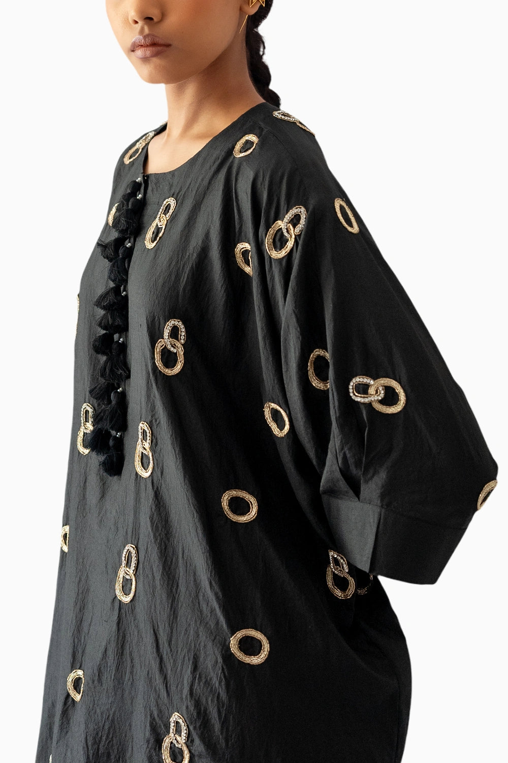 Black Kaftan with Skirt