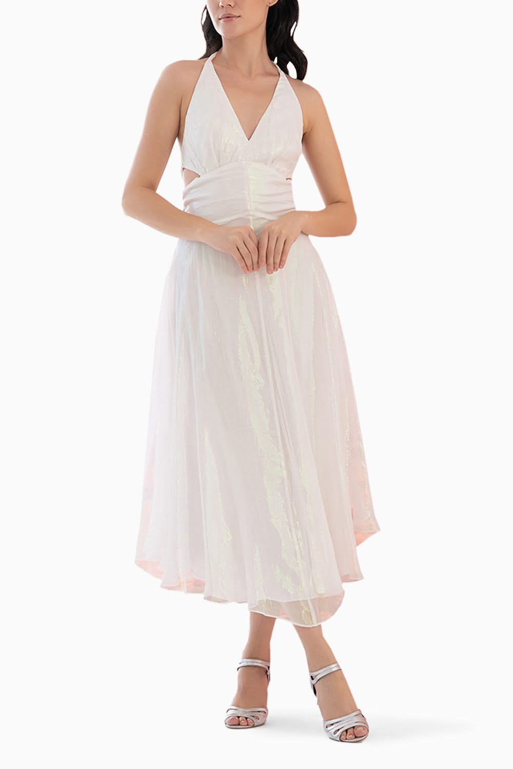 Buy Marilyn Monroe Moment Halter Neck Dress by Amrta by Guneet Kondal | The Sverve Buy Marilyn Monroe Moment Halter Neck Dress by Amrta by Guneet Kondal | The Sverve