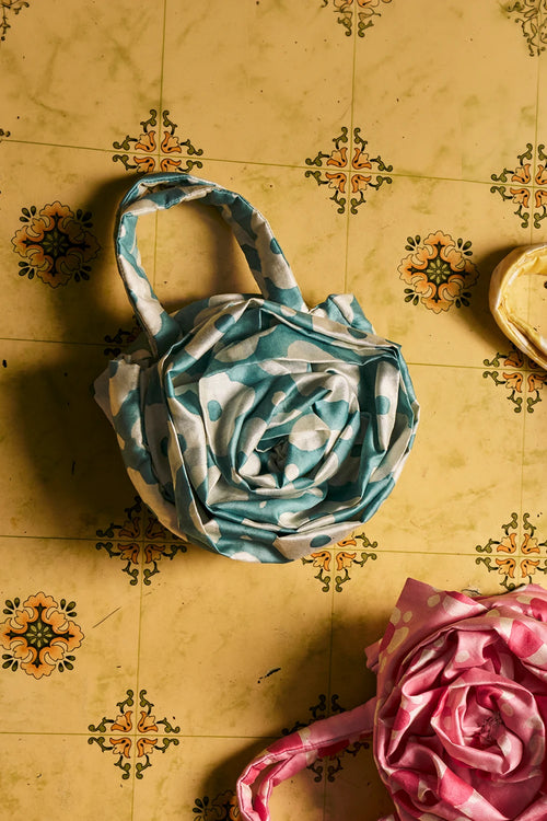 Turquoise Rose Bag