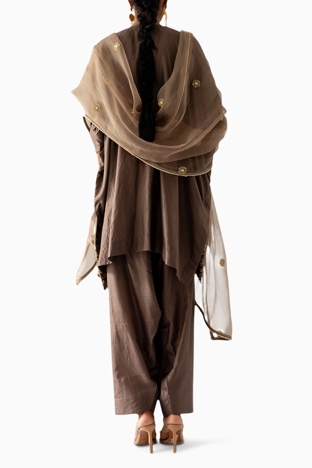 Brown Kaftan Suit