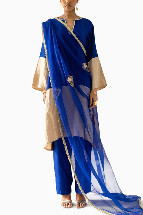 Blue A line Tissue Suit