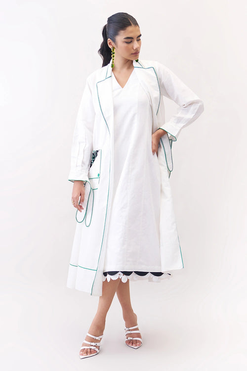 White Escape Dress