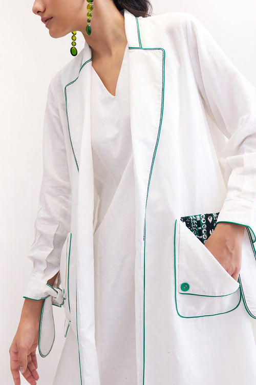 White Escape Dress