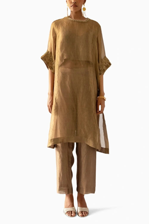 Gold Straight Suit
