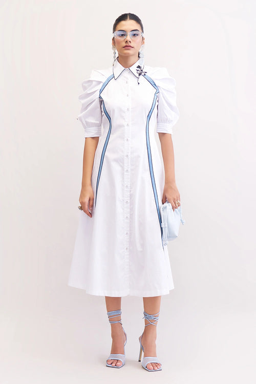 White Bloomy Dress