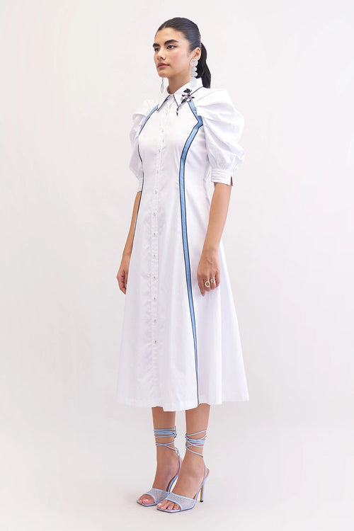 White Bloomy Dress