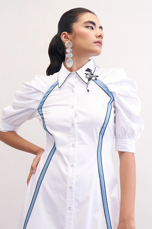 White Bloomy Dress