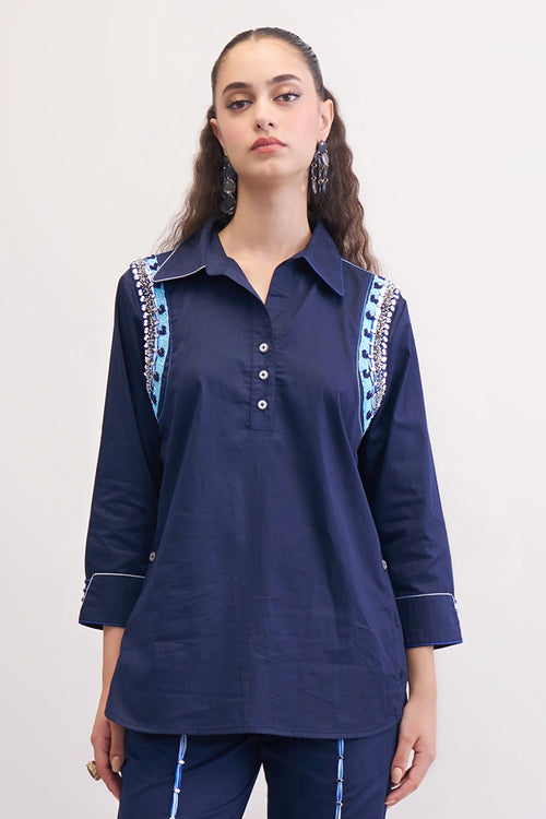 Navy Jolie Shirt