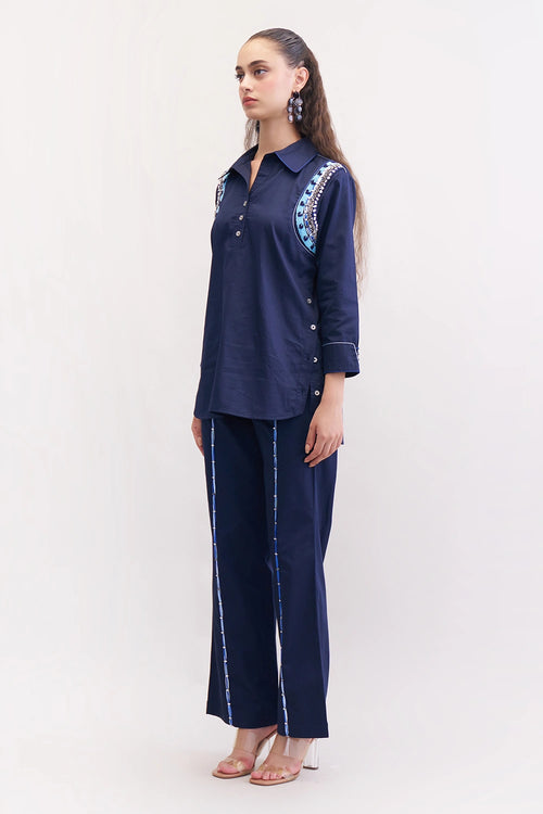 Navy Jolie Co-ord Set