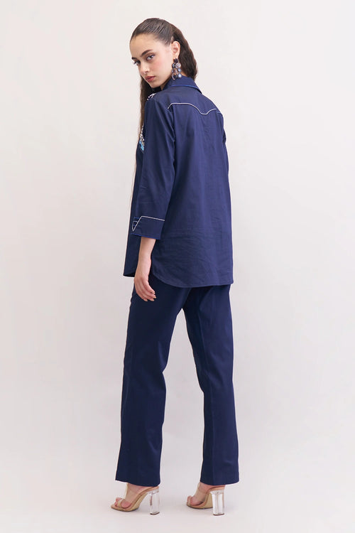 Navy Jolie Co-ord Set