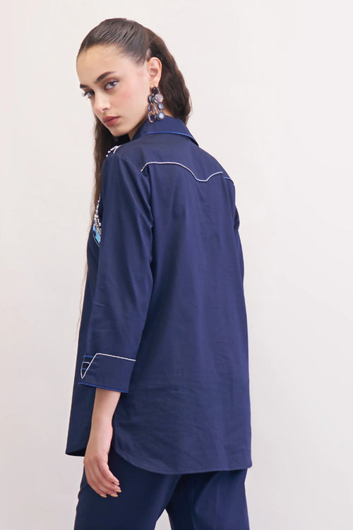 Navy Jolie Shirt
