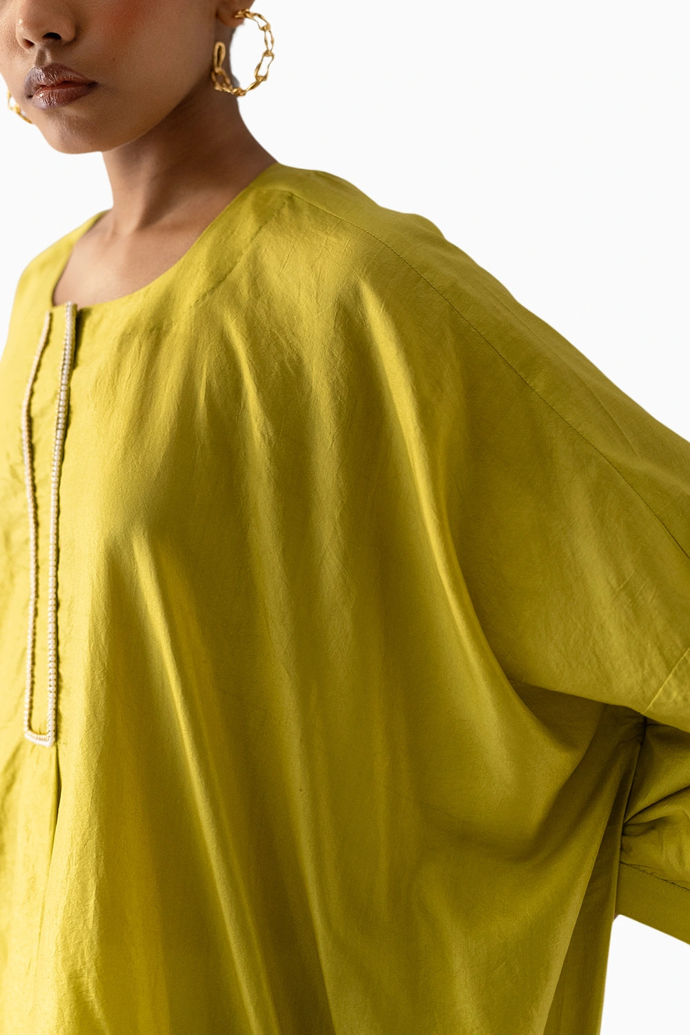 Lime Green Kaftan Coord