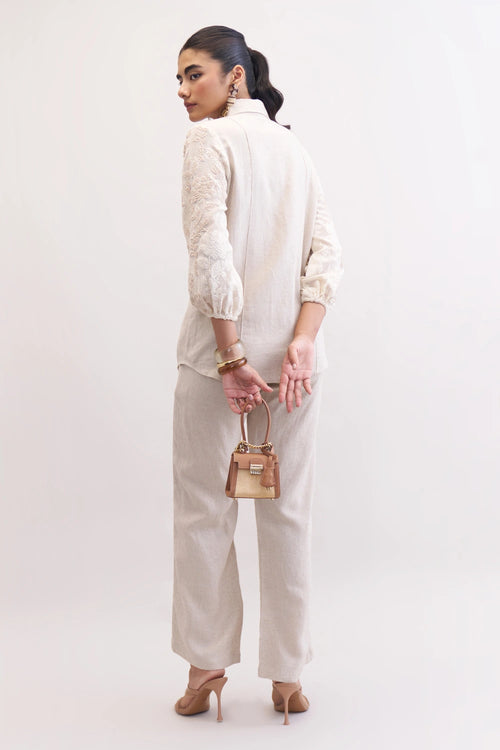 Neutral Cleopatra Co-ord Set