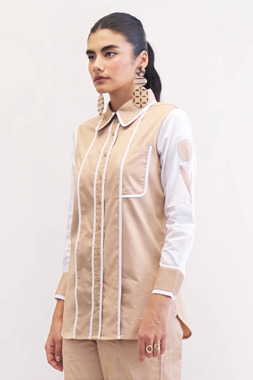 Khakhi Shery Shirt