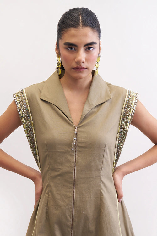 Mushroom Solitaire Dress