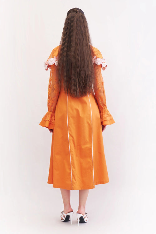 Sunset Orange Mirame Dress