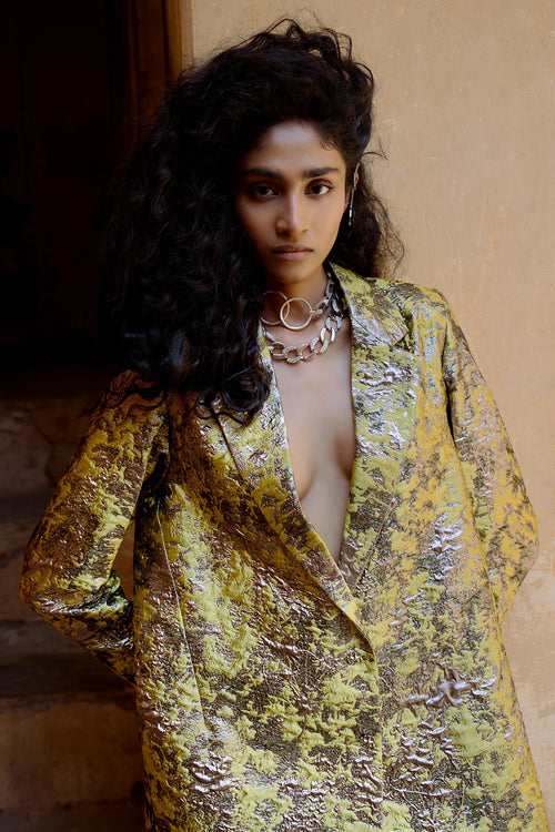 Yellow Flash Blazer Dress