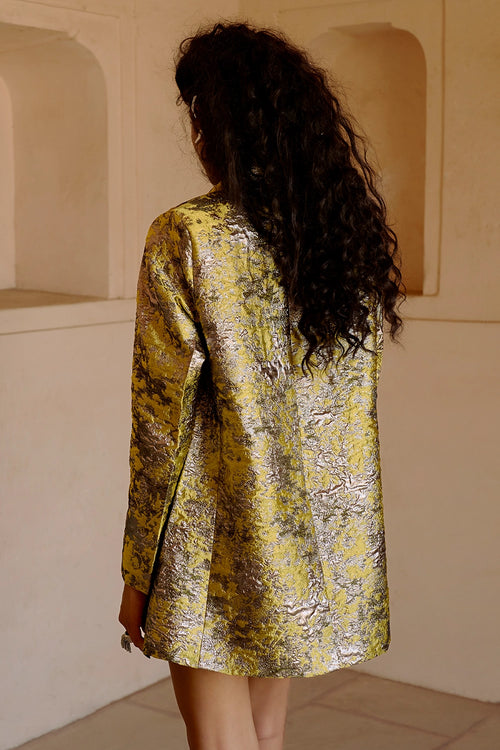 Yellow Flash Blazer Dress