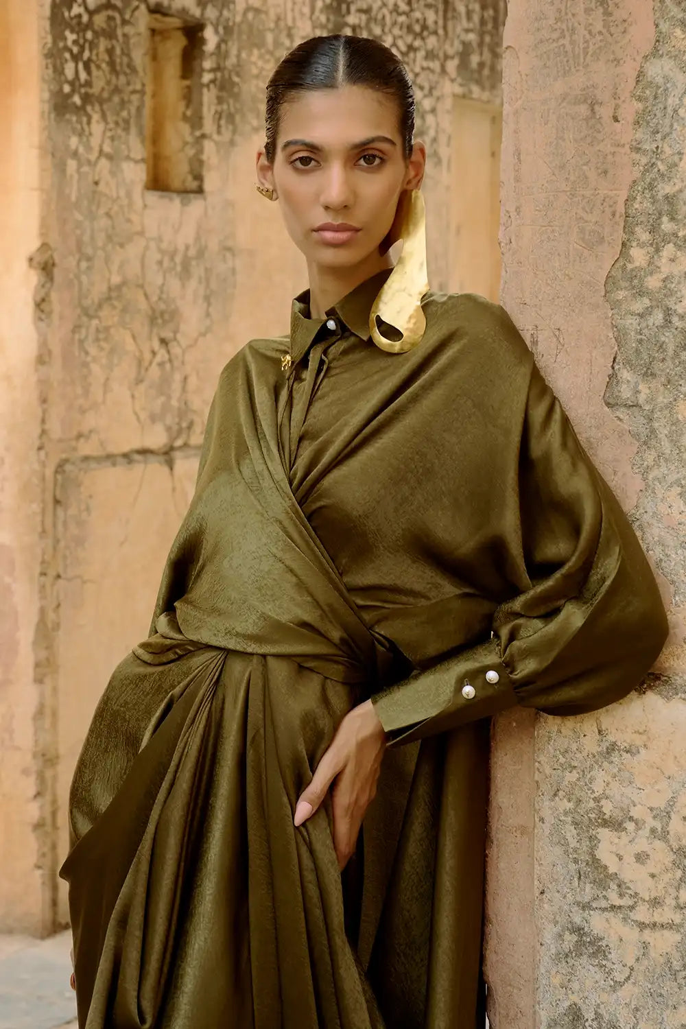Olive Green Nyra Set