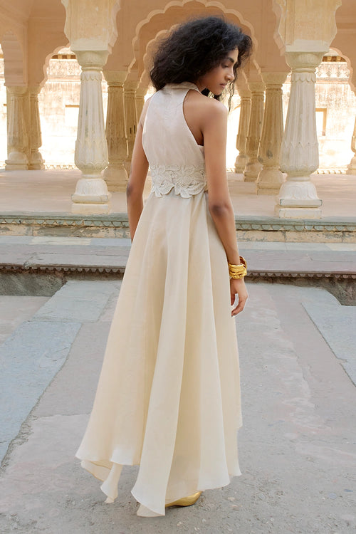Ivory Zehra Top Paired With Horizon Pants