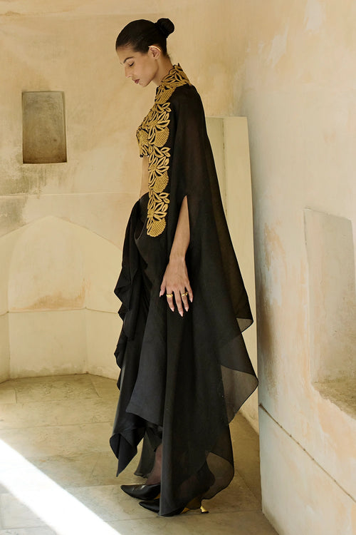 Black Gold Noira Cape Set 