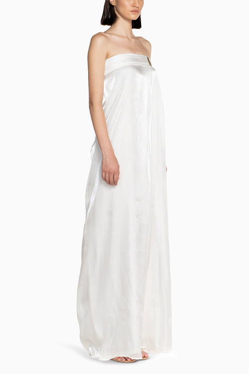 Fluid Organza Maxi Dress