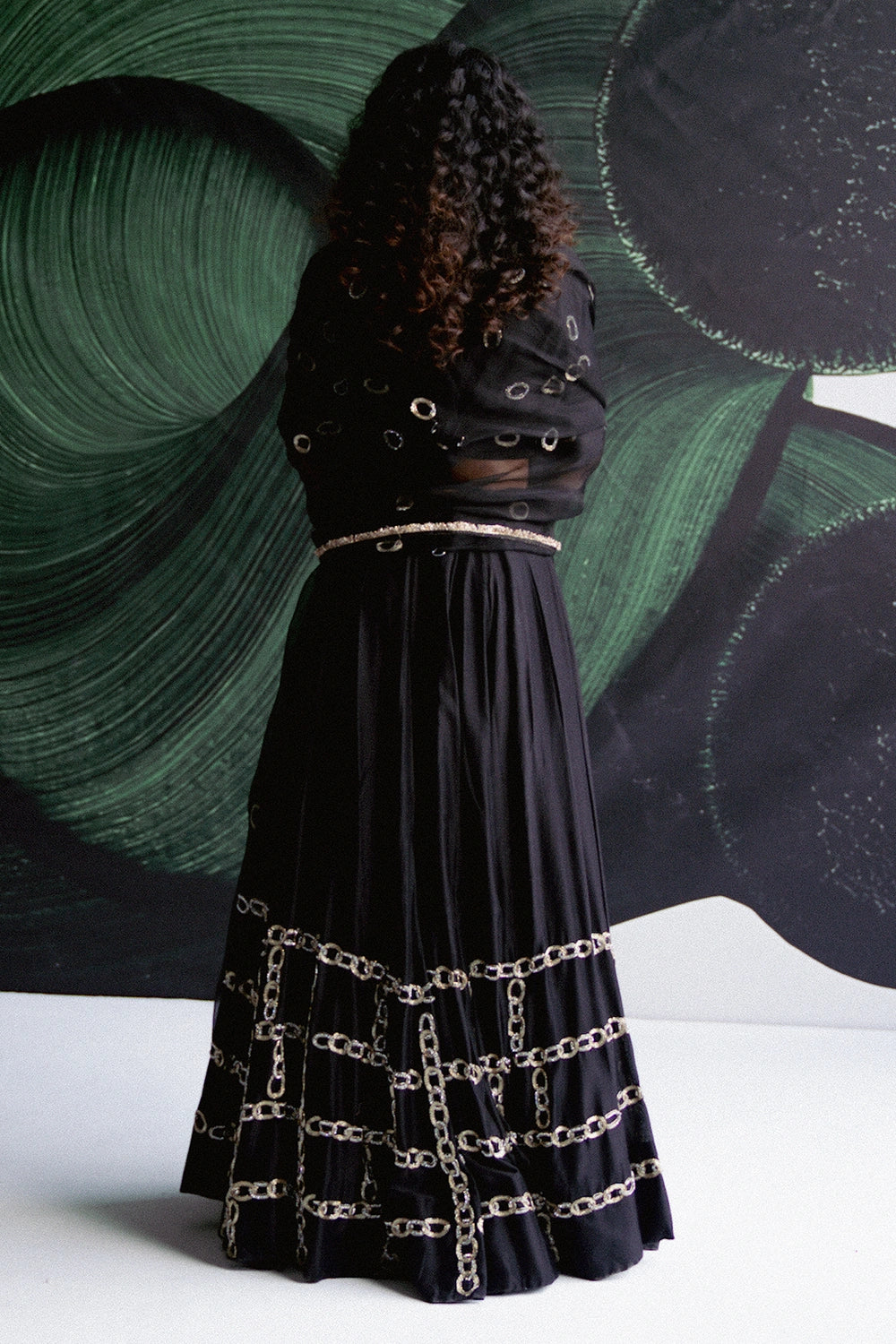 Black Lehenga Set