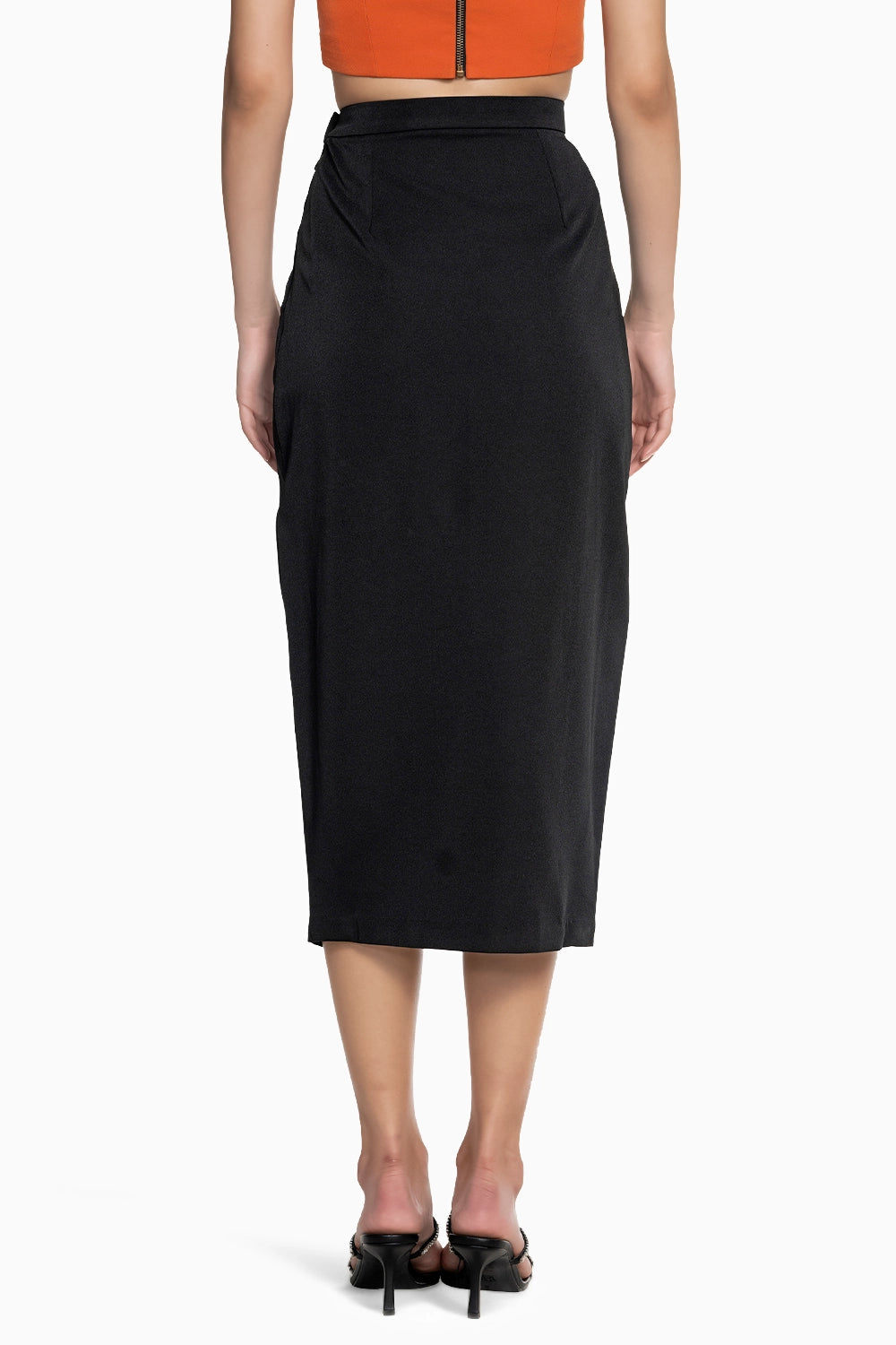 Pencil Skirt with High Slit