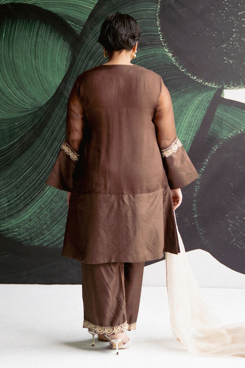 Brown Kurta Set