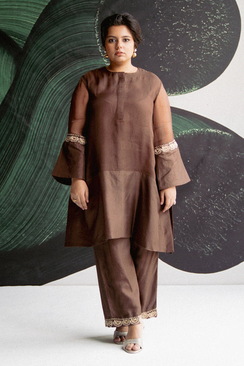 Brown Kurta Set
